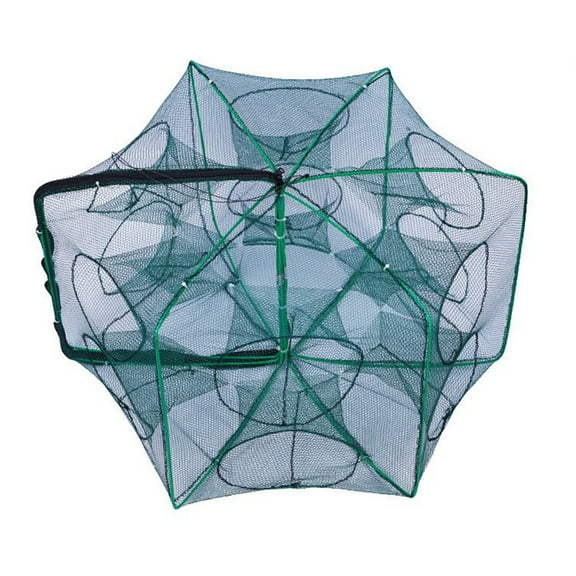 PASILI Self-Folding Fishing Trap Net Fish Bait Trap For Fishing Crayfish Crab Nets Trap Catching Crabs Lobsters Fish Shrimp Nylon