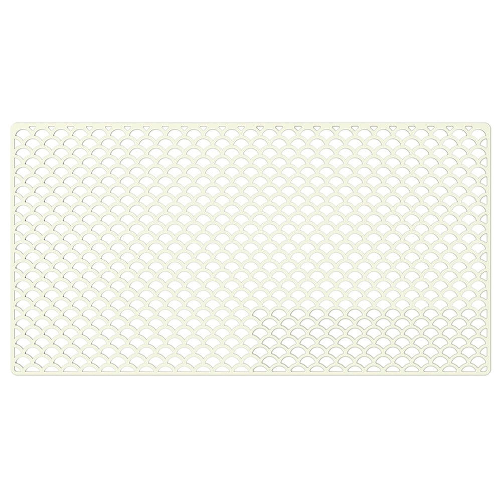 PASILI Sink Protectors for Kitchen Sink,29.92"x15.7" Large Non-slip Silicone Sink Mat white