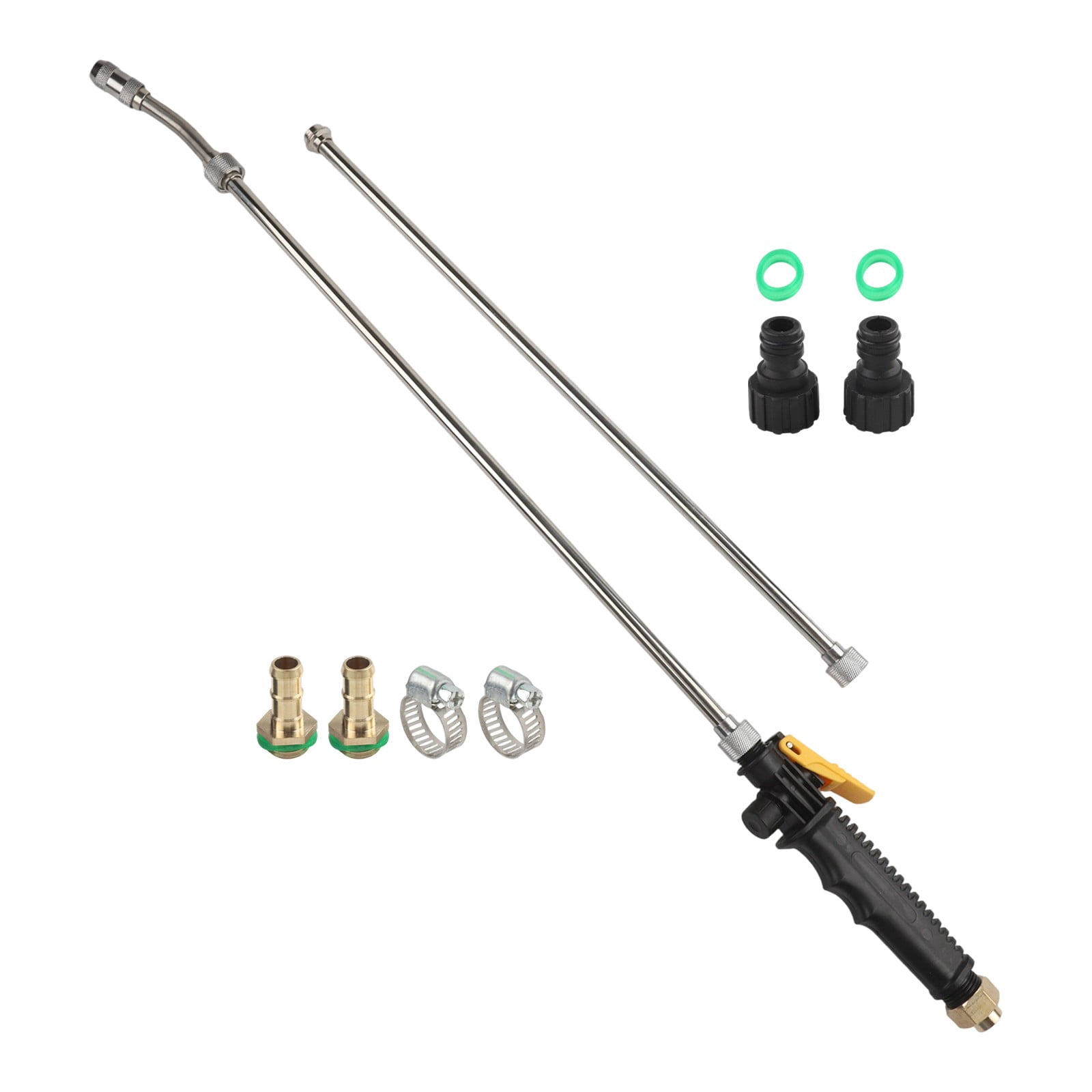 PASILI Stainless Steel Spray Wand, 3 Length Options, Rotating Nozzle For Mist Or Stream, Compatible With Hose Sizes