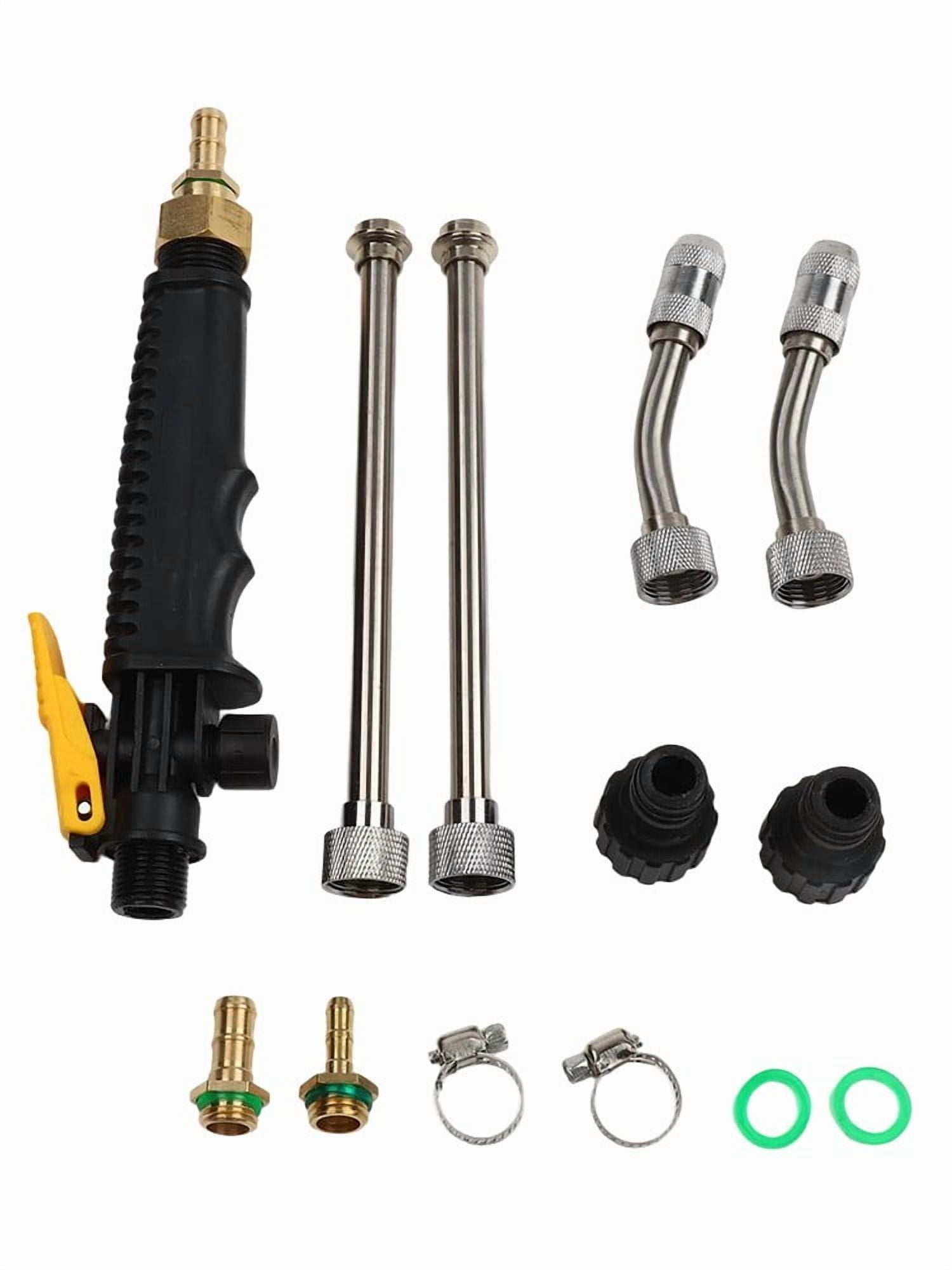 PASILI Stainless Steel Spray Wand, 3 Length Options, Rotating Nozzle For Mist Or Stream, Compatible With Hose Sizes