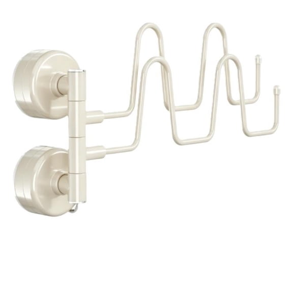 PASILI Suction Cup Shoe Rack Foldable Wall Mount Drying Rack for Bathroom Rotating