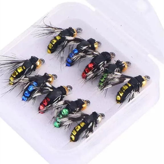 PASILI Superior Quality Fly Hooks Flies Insect Lures Fishing Decoy Bait 510Pcs