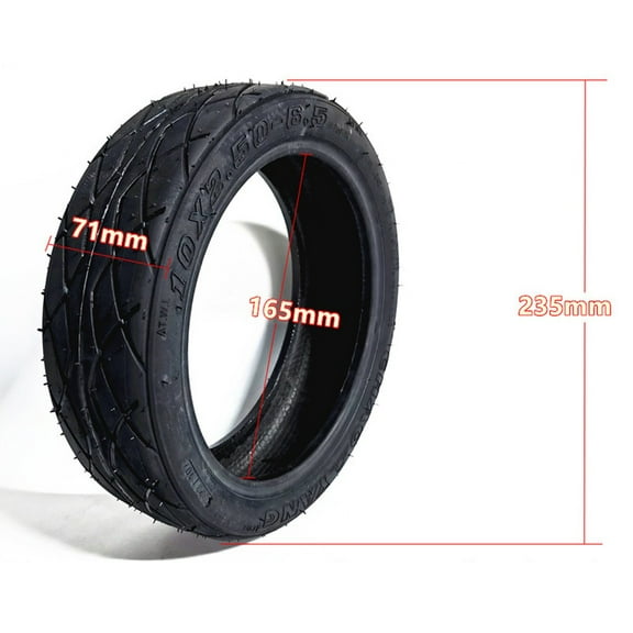 PASILI Tire Tubeless Tyre 10 Inch 10X2.50-6.5 E-Scooter Parts Electric Scooter