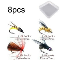 PASILI Trout & Bass Fly Fishing Kit: 8 Premium Drywet Flies With Box For All Anglers!