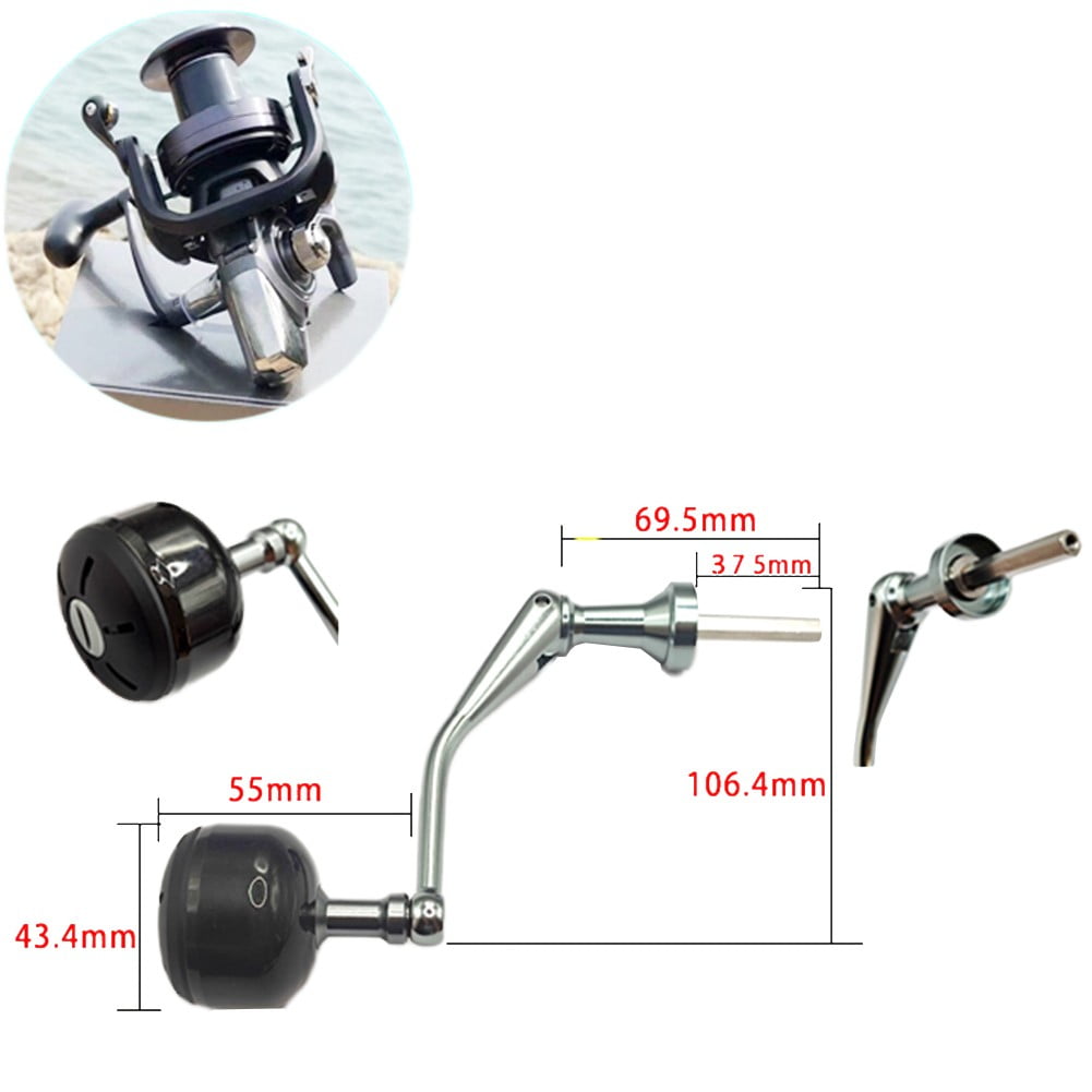 PASILI Upgrade Your For Daiwa For Crosscast Reel With Carbon Fiber Fishing Handle
