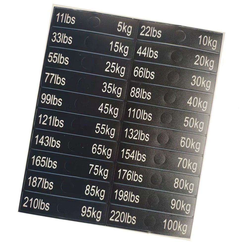 PASILI Weight Stack Labels Gym Equipment Weight PlateSticker Fitness ...