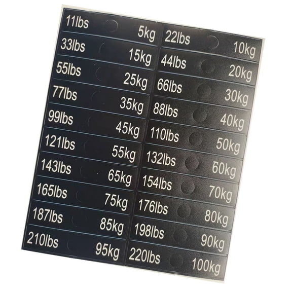 PASILI Weight Stickers Self Weight Stack Labels Number Stickers Fitness Equipment Accessory For Gym Workout Training Accessory New