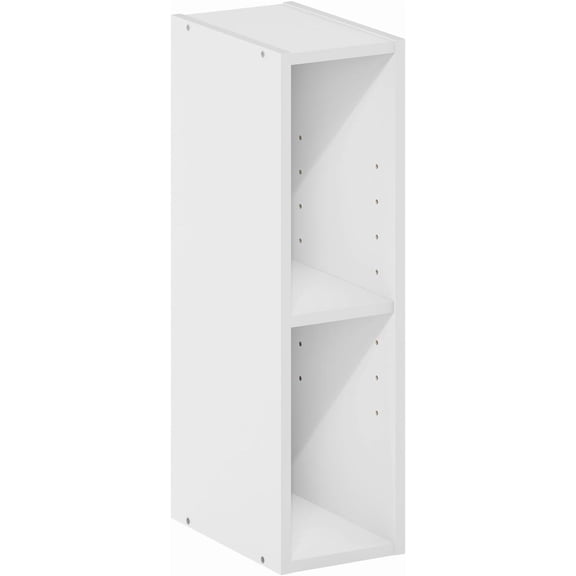 PASIR Book Shelf, 10-Tier Bookshelf, Bookcase with Open Shelf, 9.2 x 11.8 x 78.7, for Living Room, Bedroom, Home Office, Amber Pine