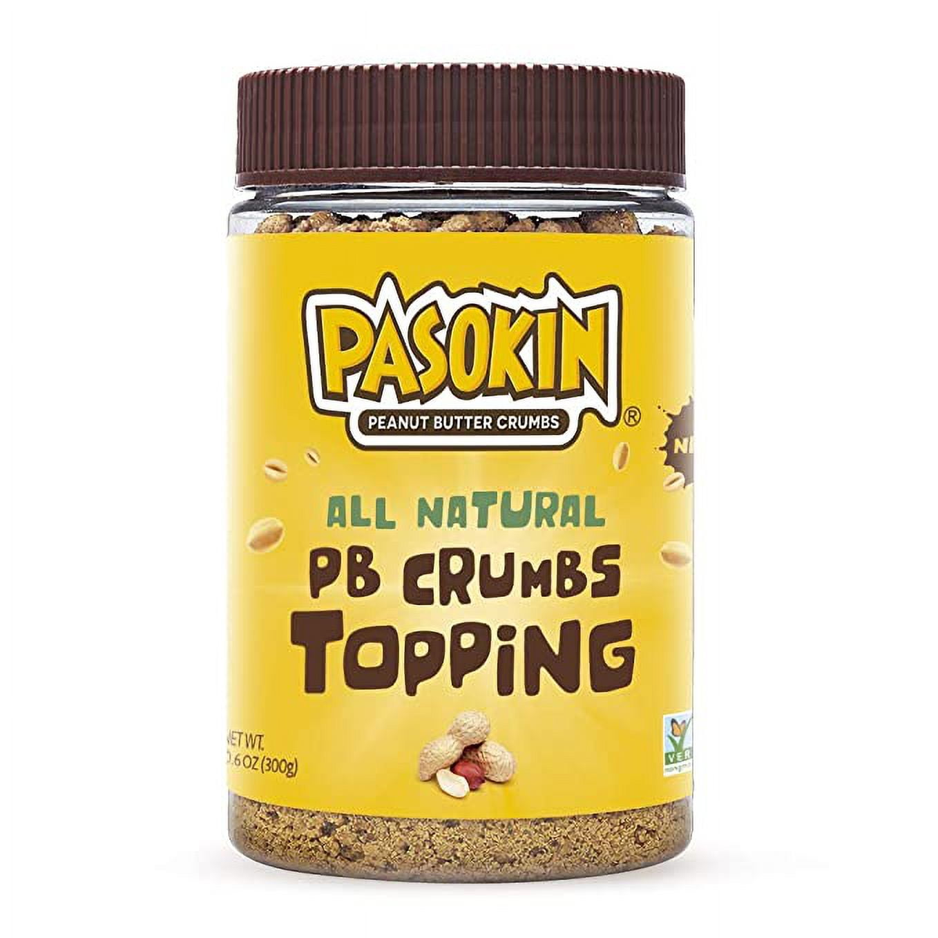 PASOKIN Peanut Butter Crumbs Gluten Free, Vegan, All Natural Peanut