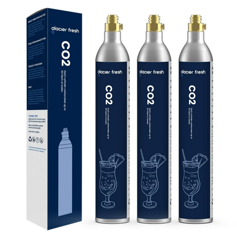 PASONG 60L Co2 Carbonator, 60L co2 Cylinder, Soda co2 Cartridges 