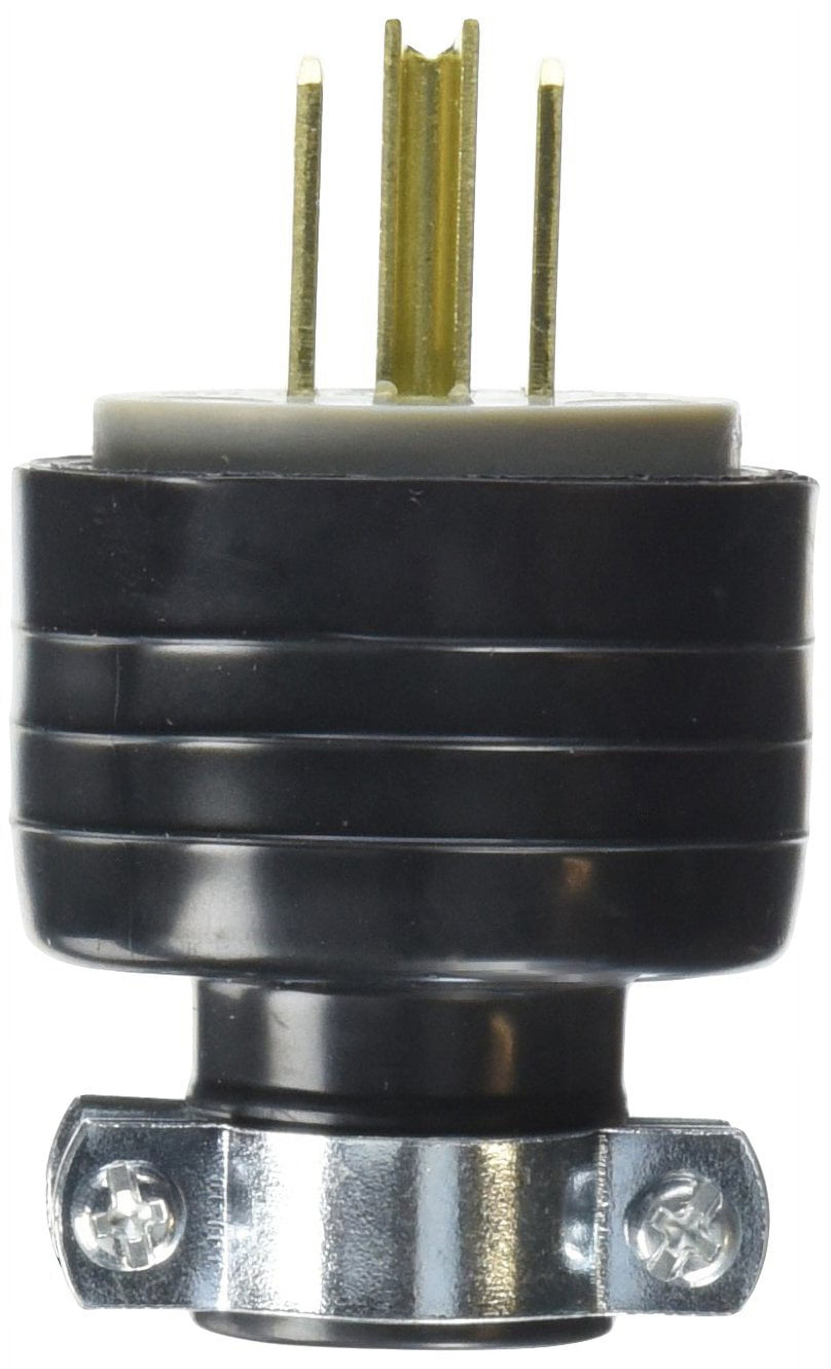 PASS & SEYMOUR 111GMCBPCC5 15A Black Residential Round Plug - Walmart.com