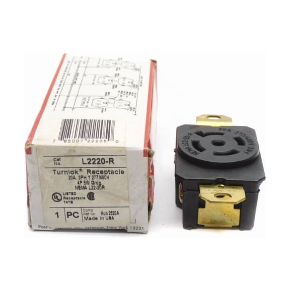 PASS&SEYMOUR LEGRAND L2220-R 277/480V 20A NSMP