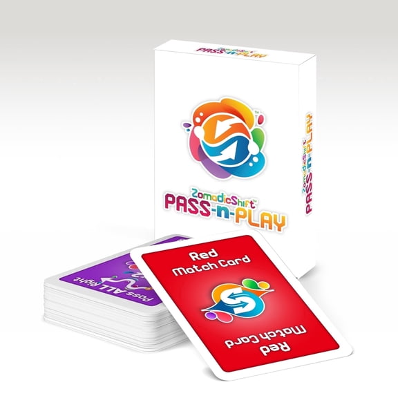 ZoChey PASS-n-PLAY Card Game Quick Play for Kids Ages 4-10, 52 Cards