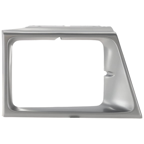 PASSENGER SIDE HEADLIGHT BEZEL; SILVER; FOR USE WITH SEALED BEAM LAMPS