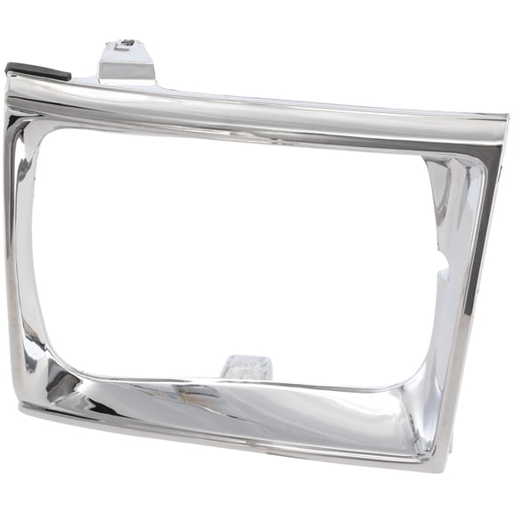 PASSENGER SIDE HEADLIGHT DOOR; 4-WHEEL DRIVE; CHROME; MADE OF PLASTIC
