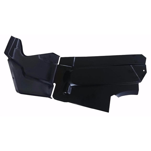 PASSENGER SIDE PACKAGE TRAY CORNER; 2-DOOR HARDTOP; MADE OF STEEL