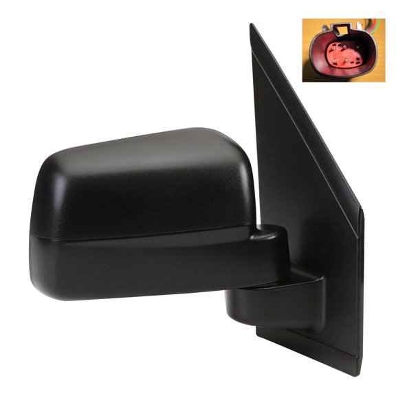 PASSENGER SIDE POWER DOOR MIRROR; WITH HEATED GLASS; TEXTURED; [FO]