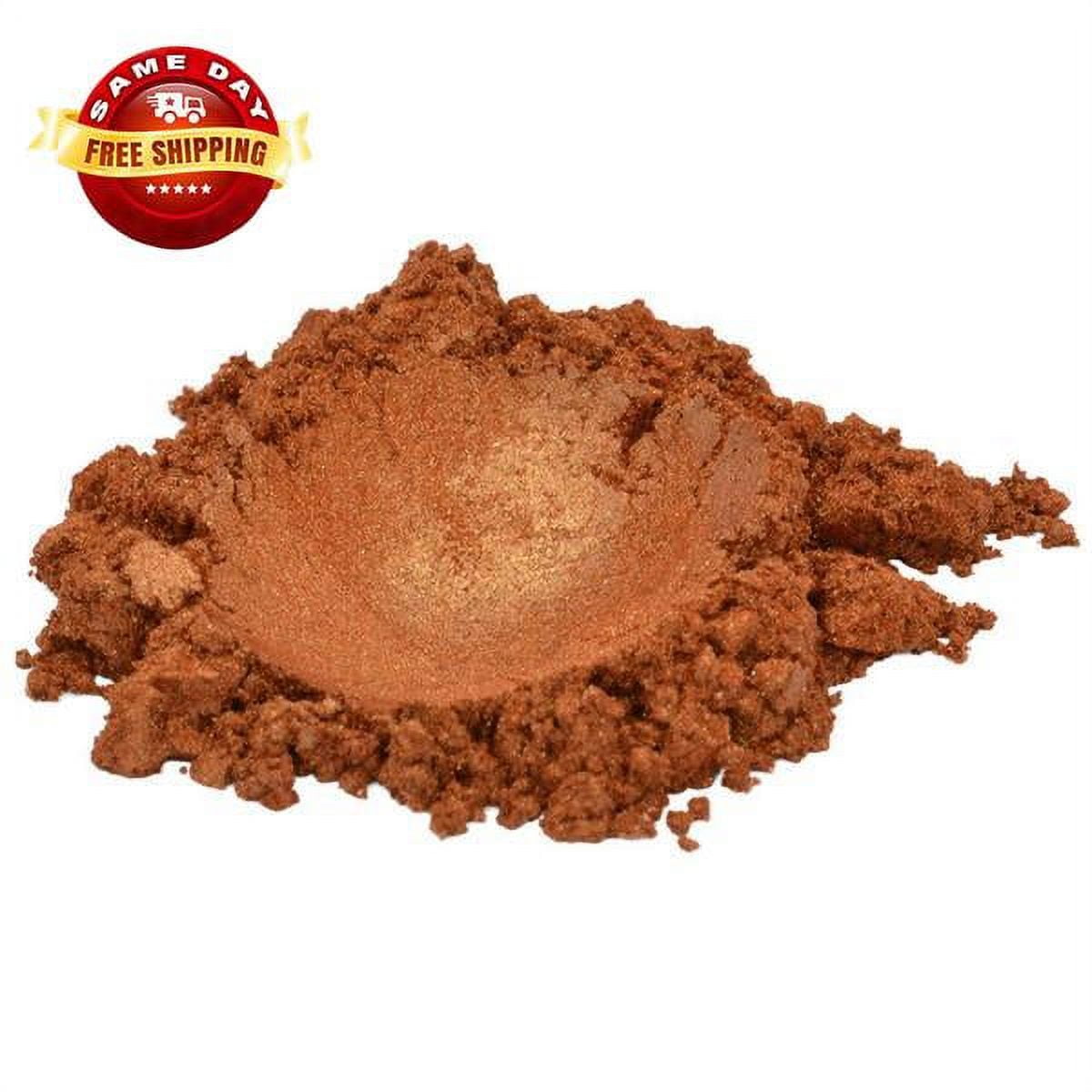 PASSION ORANGE BRONZE LUXURY MICA COLORANT PIGMENT POWDER COSMETIC GRADE 4 OZ