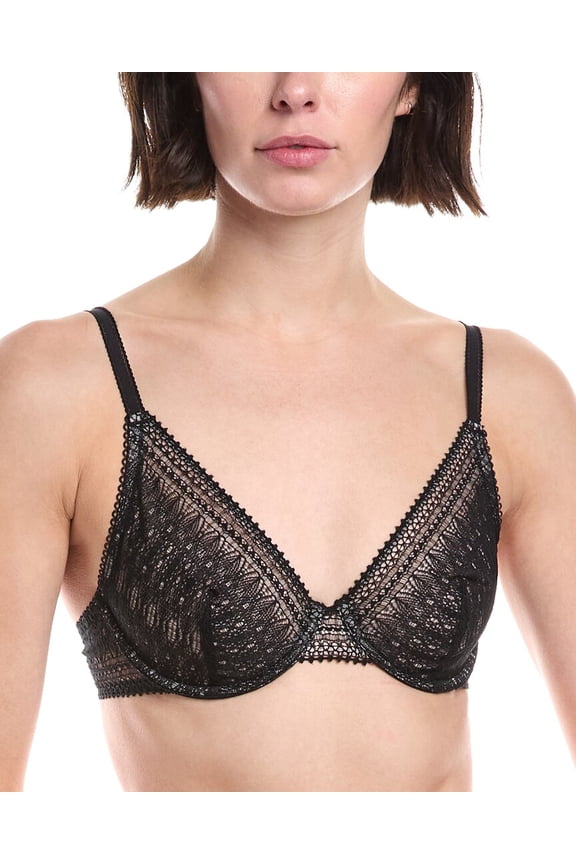womens Leila Wired Full Cup Bra, 34B, Black