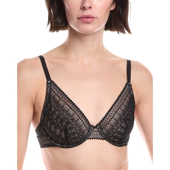 PASSIONATA womens Leila Wired Full Cup Bra, 34E, Black