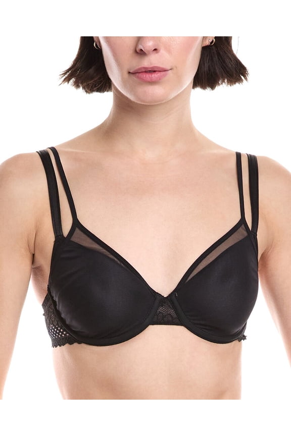 womens Pila Spacer Full Cup Bra, 32D, Black