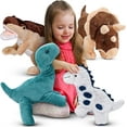 thumbnail image 1 of PASSIONFRUIT Dinosaur Plush Toy Stuffed Animals for Girls & Boys, 4-Pc Set, 1 of 7