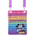 thumbnail image 1 of Disney Mickey & Minnie Zip-Up Passport Bag, Crossbody, 1 of 5