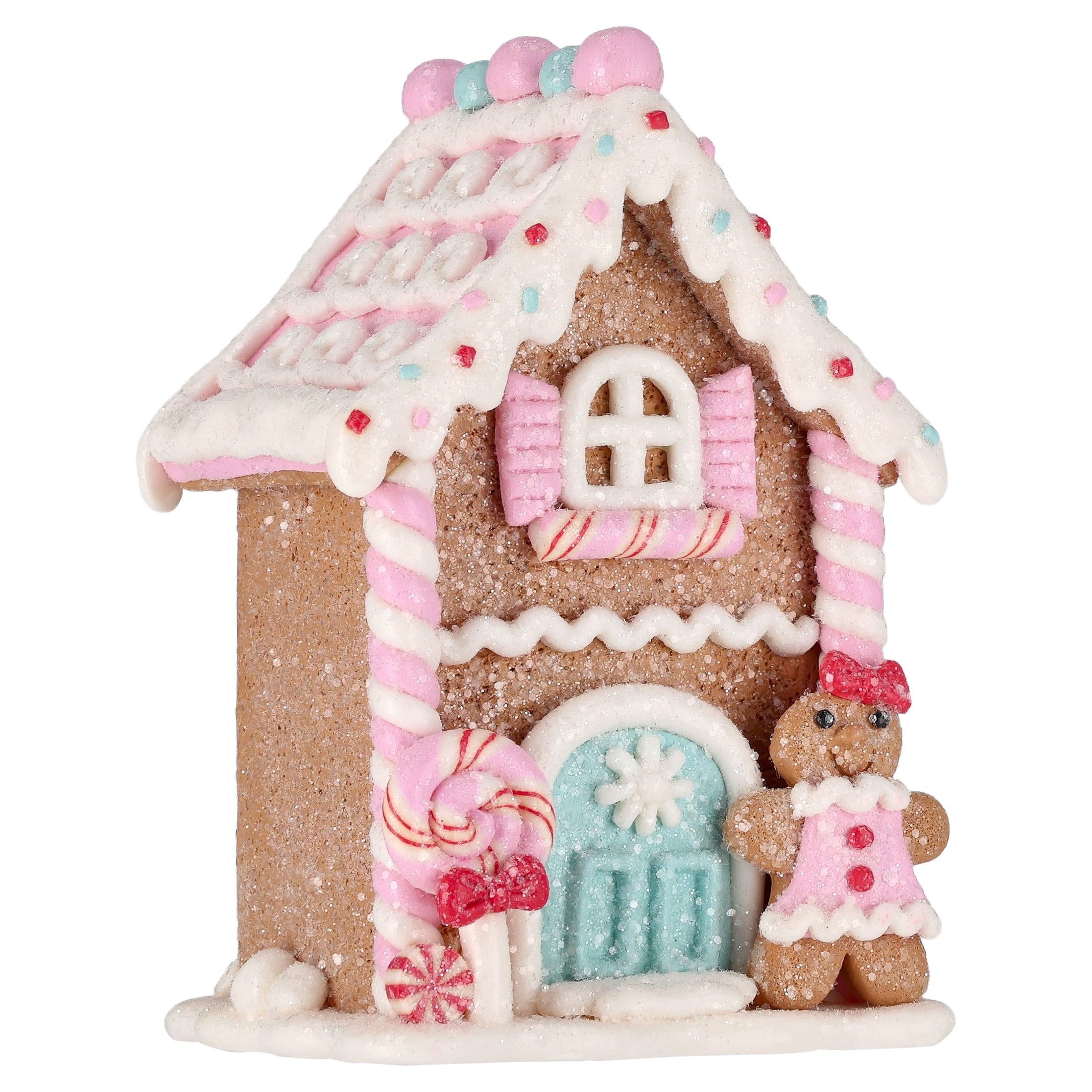 Clay Dough Gingerbread House Christmas Decoration, Multicolor, 5.3", by Holiday Time