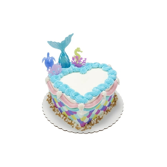 PASTEL MERMAID HEART CAKE