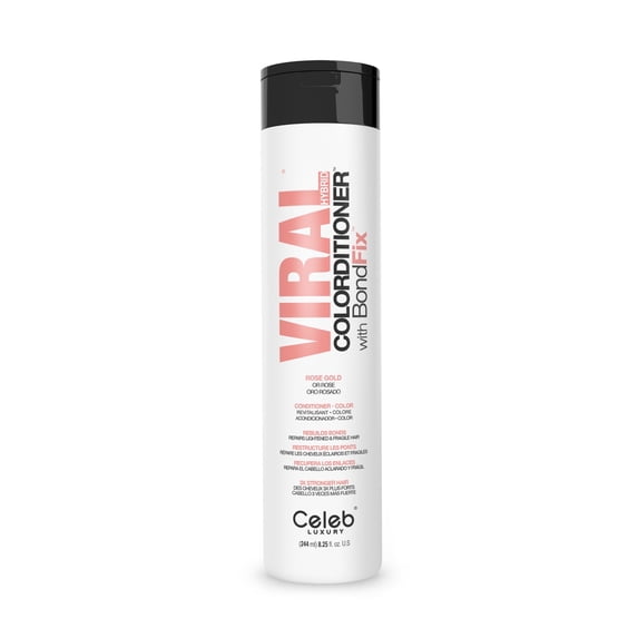 Celeb Luxury Viral Hybrid Color Conditioner Moisturizing & Sulfate-Free Leave-in Conditioner, Rose Gold