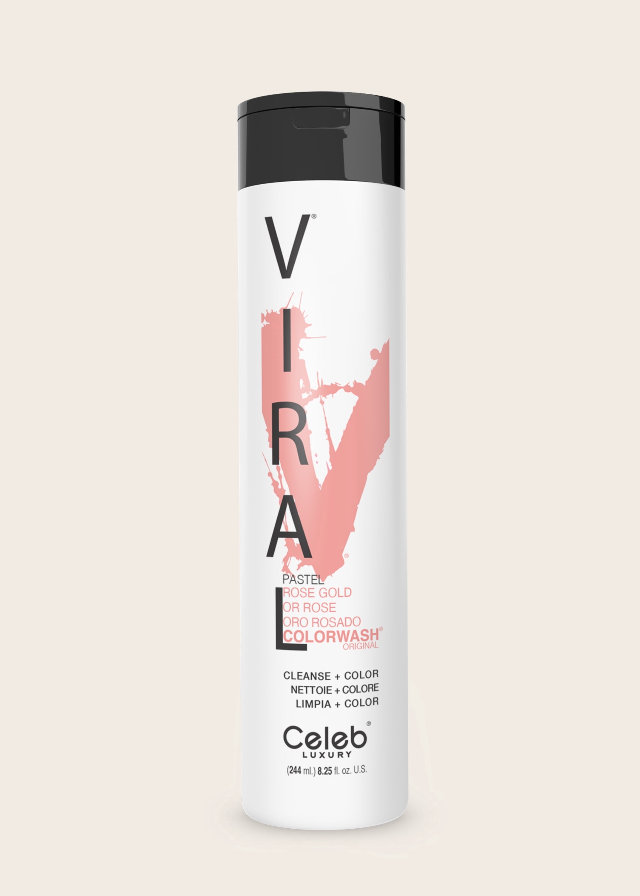 Celeb Luxury Viral Pastel Rose Gold Colorwash Professional Hair Coloring Tool Kit