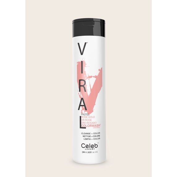 Celeb Luxury Viral Pastel Rose Gold Colorwash Professional Hair Coloring Tool Kit