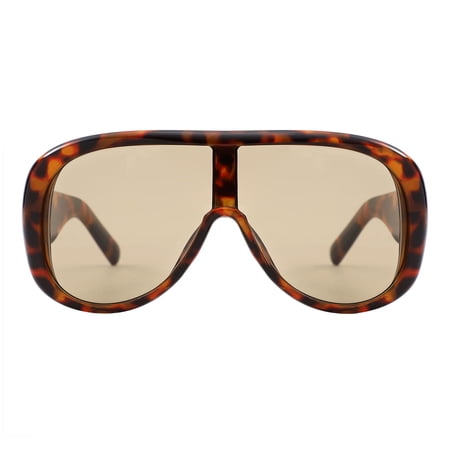 PASTL Vista Shield Sunglasses Oversized Retro Fashion UV400 Unisex Tortoise