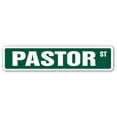 thumbnail image 1 of PASTOR Street Sign church minister preacher leader reverend | Indoor/Outdoor |  36" Wide, 1 of 5