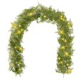 PASUTEC Christmas Garland 6 Ft Evergreen Accents for Winter Wonderland