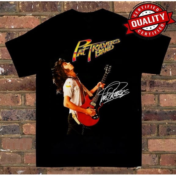 PAT TRAVERS Basic Cotton Black All Size Unisex T-shirt