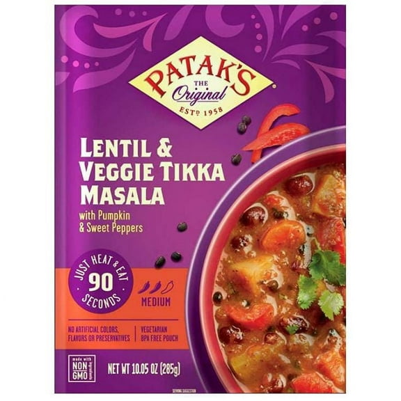 PATAKS MEAL RTE LENTIL MASALA 10.05 OZ - Pack of 6