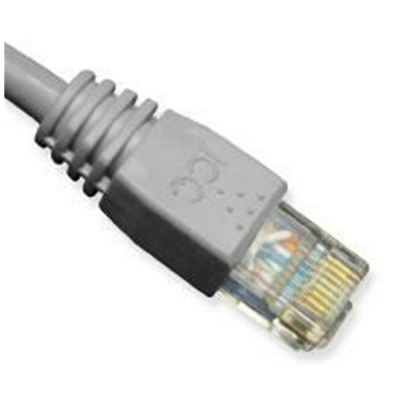 BIN ICC Cat5e Ethernet Snagless Patch Cord, Molded Boot, 3-foot, Gray ICPCSJ03GY