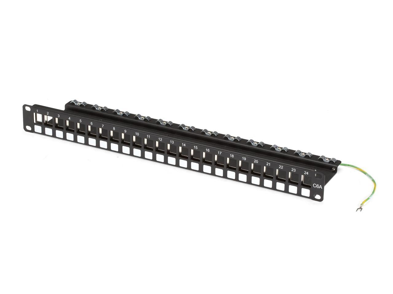 PATCH PANEL CAT6A, 1U, 24PORT, GSA, TAA, 45 DAY STANDARD RETURN POLICY