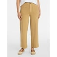 thumbnail image 1 of Time and Tru Women's Patch Pocket Ponte Knit Pants, 28" Inseam, Sizes 0-20, 1 of 6
