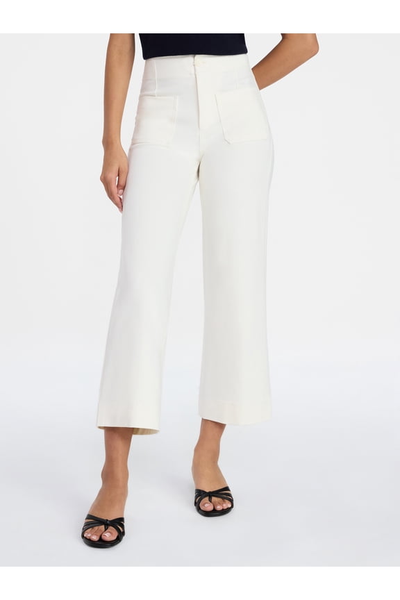 Women's Patch Pocket Ponte Knit Pants, 28" Inseam, Sizes 0-20