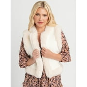Jessica Simpson Women's Patchwork Faux Fur Vest, Sizes XS-XXL