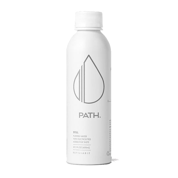 PATH Water Ultra-Purified Still Water, 20 fl oz, 4 Pack Aluminum Bottles