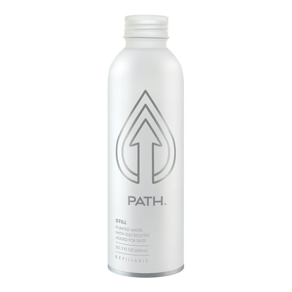 PATH Water, Purified Bottle Water in Reusable Aluminum Bottle, 20.3oz