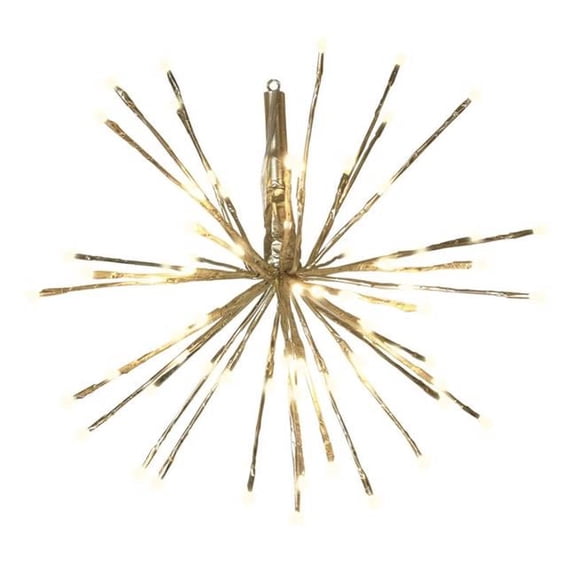 Celebrations 9086763 28 in. LED Radiant Blast Pathway Decor, Warm White & Gold
