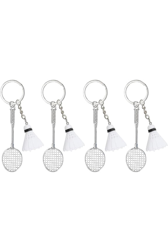PATIKIL Badminton Keychain, Badminton Lover Key Chain Sports Pendant Badminton Ball Charm Keychain P