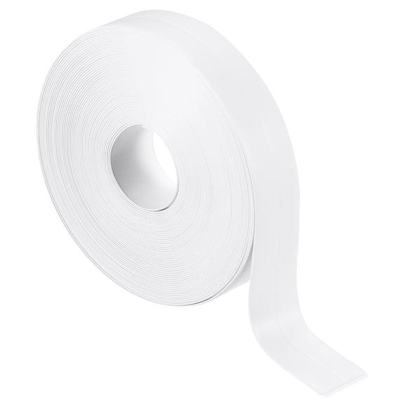 PATIKIL Caulk Tape 0.9" x 33 Ft, Self Adhesive Sealing Waterproof Toilet Tub Sealant Strip Trim for Kitchen Bathroom Bathtub Sink Countertop, White
