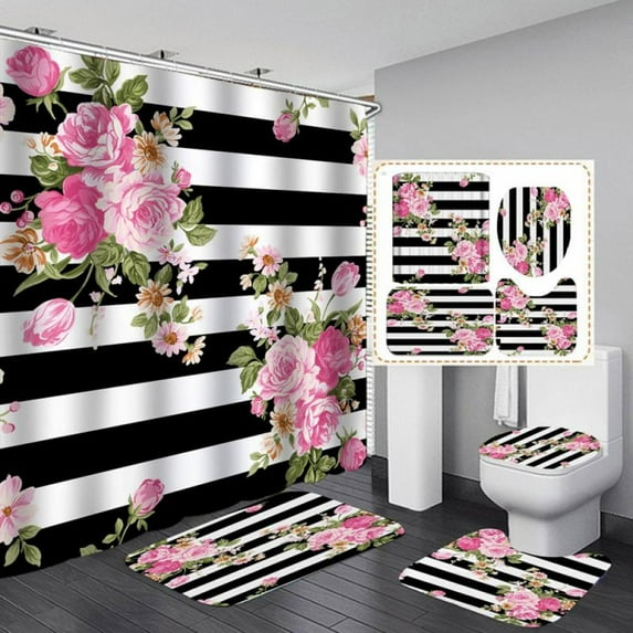 PATIO_PEACE_INC 4-Piece Bathroom Linen & Accessory Set