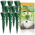 thumbnail image 1 of PATIOEASY 8 Pack Solar Powered Mole Trap with Screw-Shape Stakes, Mole Repellent, Ultrasonic Mouse Repellent, Safe and Effective Big Rats Controlfor Garden, Lawn, Yard, Farmland, 1 of 9