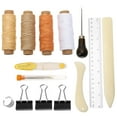 PATKAW 1 Set Bookbinding Tools DIY Leather Sewing Kit Bookbinding
